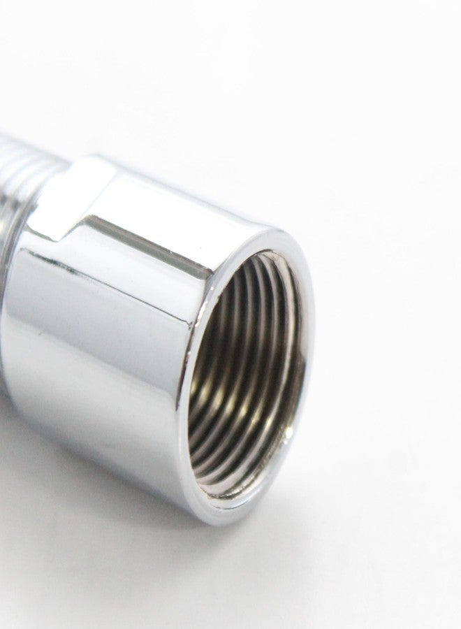 KINIK CP Brass Extension Nipple 2 Inch | 1/2 Inch Thread Chrome Finish Pipe Fitting for Plumbing | Pack of 2 - Image 4